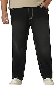 Men's Regular Fit Washed Jeans Stretchable