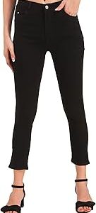 Women's Stretchable Slim Fit Ankle Length High Waist Denim Jeans for Girls/Ladies