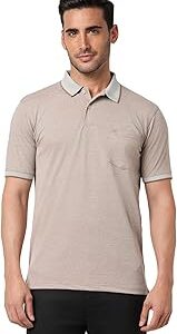 Men's Premium Branded Regular Fit Half Sleeve Polo T-Shirt with Pocket | Cotton Rich | Birds Eye Interlock Weave