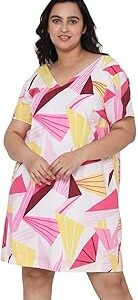 Women's Cotton Blend A-Line Knee-Length Casual Dress