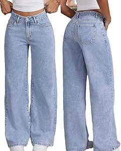 Baggy Jeans for Women || Black Jeans for Women || Loose fit Jeans Pant for Women (in, Numeric, 38, Black)