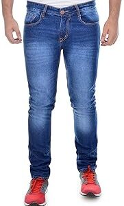 Men's Regular Fit Stretchable 32 Size Dark Blue Cotton Denim Jeans Pant for Men, JJ3-2.