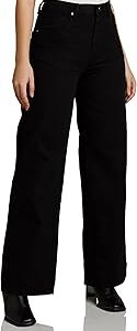 Women's High Waist Wide Leg Baggy Fit Jeans | Full Length