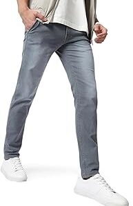 Men's Slim Fit Washed Jeans Stretchable