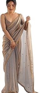 Women's Paper Silk Embroidered Saree With Unstitched Blouse Piece (AARYAN14301_KR_Parent)