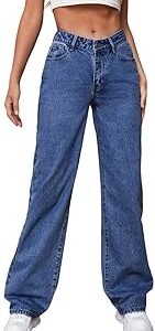 Ezora Women Boot-Leg High Rise Blue Jeans