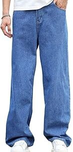 Men's Everyday Wear Baggy Jeans - Laid-Back Comfort