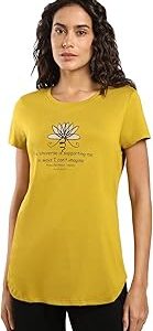 Women's Cotton Printed Relaxed Fit T-Shirt