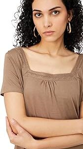 Women's Cotton Solid Half Sleeve Regular Fit T-Shirt