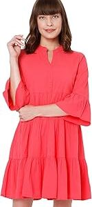 Women's Cotton Round Neck Casual Dress