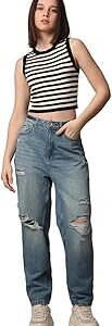 Women Slim Fit Casual Crop Tank Top