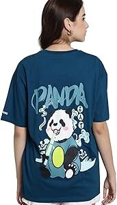 Pure Cotton Oversized Baggy Fit Drop Shoulder Latest Aesthetic & Cool Graphic Printed Half Sleeve Tshirt for Women |Trendy Tees |Casual Loose Korean T-Shirt
