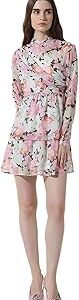 Floral Printed | Cuffed Sleeves | Gathered A-Line Dress
