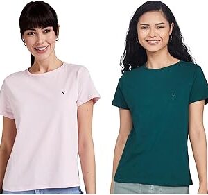 Women's Cotton Regular Fit T-Shirt Pack of 2
