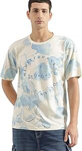 Boxy Fit Round Neck Floral T-Shirt