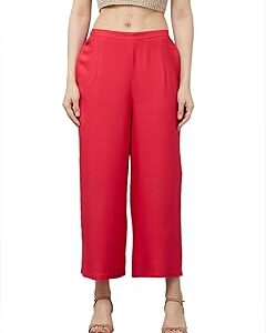 Women's Viscose Rayon Solid Regular Fit Palazzo(Ie17Pl5Pk1288)