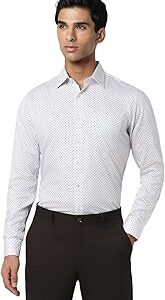 Men's 100% Cotton Slim Fit Printed Formal Shirt