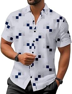 Men Stylish Trending Lycra Fabric Slim Fit Wedding Festival Holiday Night Wear Comfortable Fabric Casual Shirt