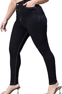 Women's Slim Fit Regular Length High Rise Denim Jeans