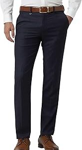 Mid Rise Checkered Formal Trouser for Men|Regular Fit Formal Pants |Stretchable Waist|
