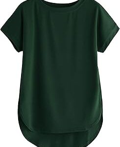 Combo of Plain Color Stylish Up and Down Cotton Tshirt for Women