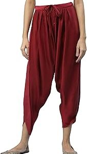 Wine Dhoti Style Bottom