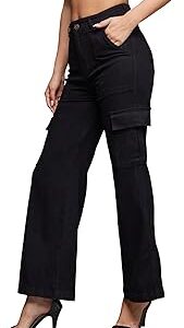 Women's Wide Leg High Rise Regular Stretchable Denim Jeans