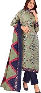 Vandana Creation Cotton Unstitched Bandhej Salwar suit