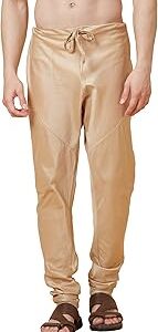 Men Beige Solid Straight Fit Churidar