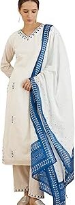 Women's Cotton Kurta and Pant with Dupatta Set