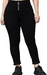 Women's Denim Stretchable High Waist Plus Size Jeans