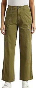 Women's High Rise Straight Casual Pants