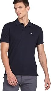 Men's Solid Short Sleeve Regular Fit Cotton Polo T-Shirt