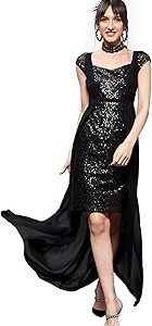 Women's Embellished Fit & Flare Maxi Dress
