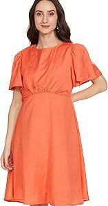Women's Viscose A-Line Knee-Length Dress