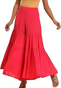 Women Mid Rise Strechable Regular Fit Sharara