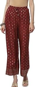 Women Rust Rayon Palazzo