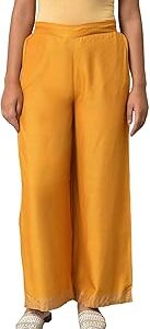 Women High Rise Strechable Loose Parallel Pants | Trousers