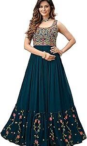 Women's Georgette Traditional Stunning Outfit with Boutique Dress Designs, Stylish Party Dresses Gown