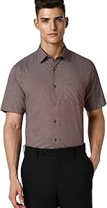 Formal Printed Shirt for Men| Premium Cotton| Half Sleeves| Slim Fit |Breathable Fabric