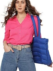 Women's Polyester Stylised V-Neck Regular Fit Shirt