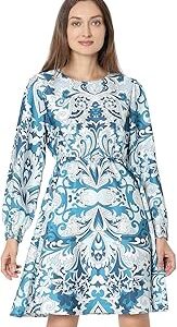 Ethnic Motifs Printed Fit & Flare Dress