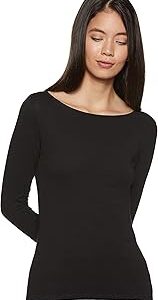 Womens Solid Polyester Blend Crew Neck Relaxed Fit T Shirt