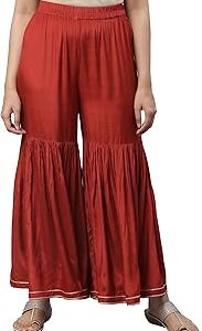 Strechable Regular Fit Sharara Bottom for Women | Ankle Length Sharara for Women
