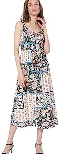 Women's Polyester A-Line Midi Dress