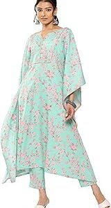 Women's Polyester Floral Regular Kurta Set