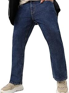 Men's Washed Bootcut Jeans Stretchable