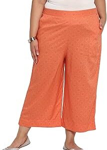 Printed Strechable Regular Fit Culottes for Women | Calf Length Culotte for Women