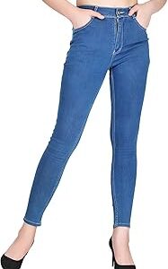 Skinny Fit High Rise Clean Look Stretchable Denim Jeans for Womens