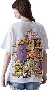 F.R.I.E.N.D.S: All Elements Womens Oversized Fit Graphic Printed Half Sleeve Cotton White Women Oversized T-Shirts